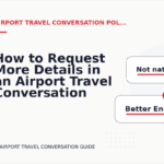 How to Request More Details in an Airport Travel Conversation