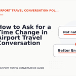 How to Ask for a Time Change in Airport Travel Conversation English