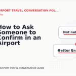 How to Ask Someone to Confirm in an Airport Travel Conversation