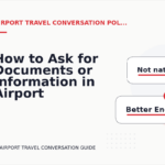 How to Ask for Documents or Information in Airport Travel Conversation English