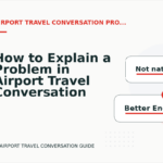 How to Explain a Problem in Airport Travel Conversation English