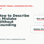 How to Describe a Mistake Without Sounding Rude in Airport Travel Conversation English