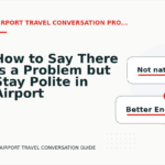 How to Say There Is a Problem but Stay Polite in Airport Travel Conversation English