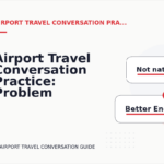 Airport Travel Conversation Practice: Problem and Solution Replies